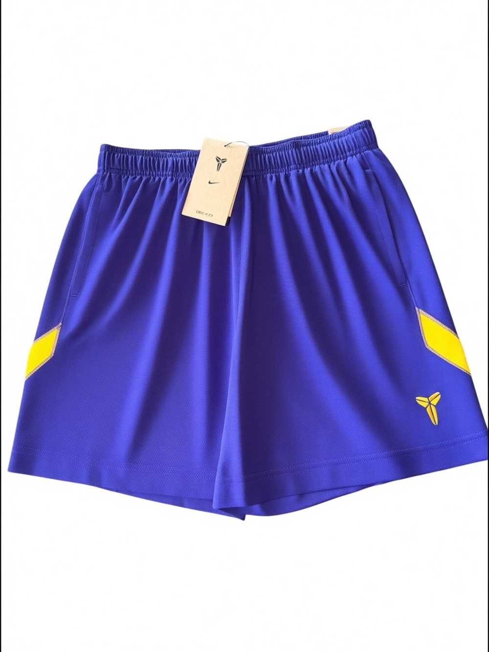Nike Kobe Kids Basketball Shorts Purple Yellow Size Large NWT